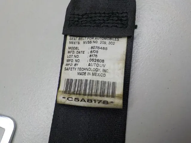 Ремень безопасности с пиропатроном для  Honda Accord VII 2003-2008