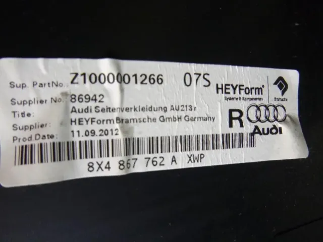 Обшивка багажника для  Audi A6 [C5] 1997-2004