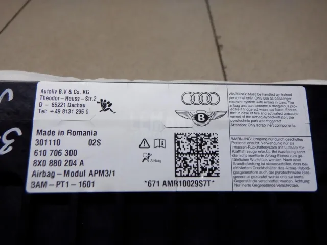 Подушка безопасности пассажирская (в торпедо) для  Audi A6 [C5] 1997-2004