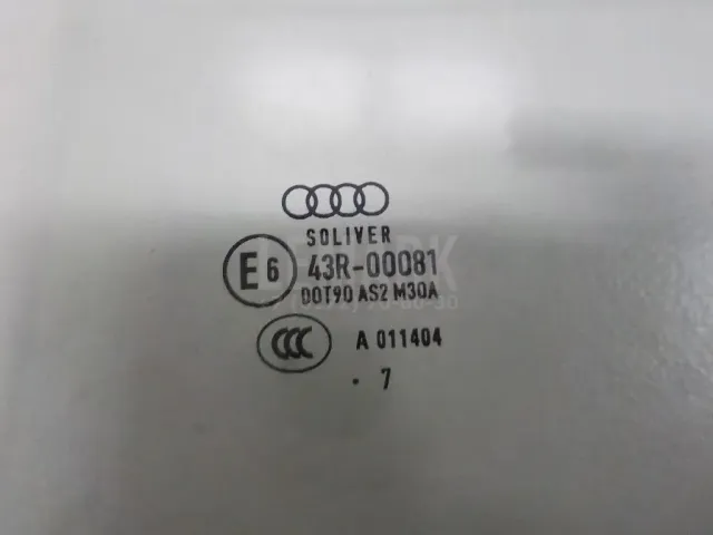 Стекло двери задней левой для  Audi TT(8J) 2006-2015
