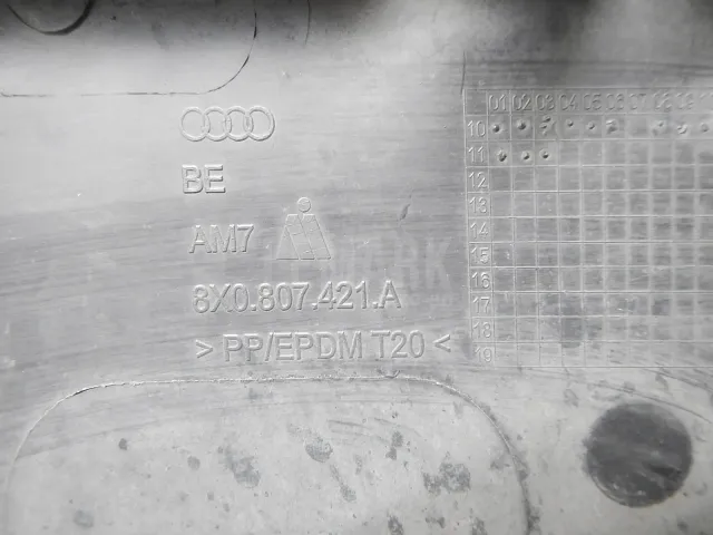 Юбка задняя для  Audi A3 [8V] 2013-2020