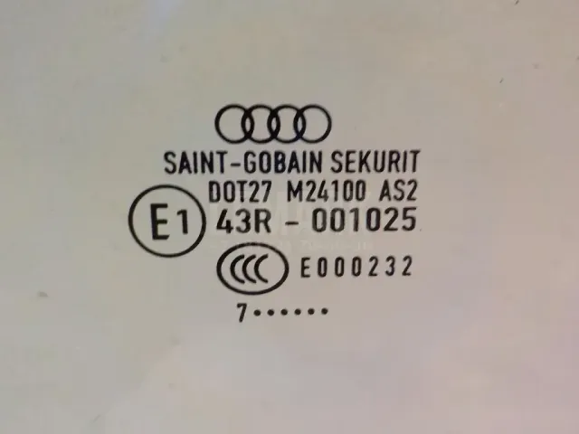 Стекло двери передней левой для  Citroen C2 2003-2008