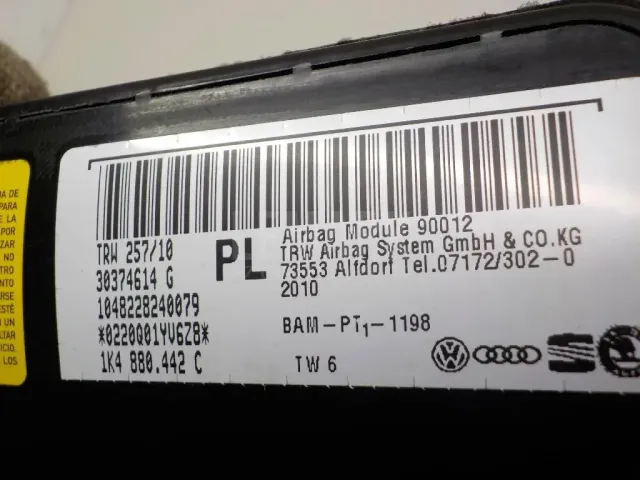 Подушка безопасности боковая (в сиденье) для  Audi A3 [8V] 2013-2020