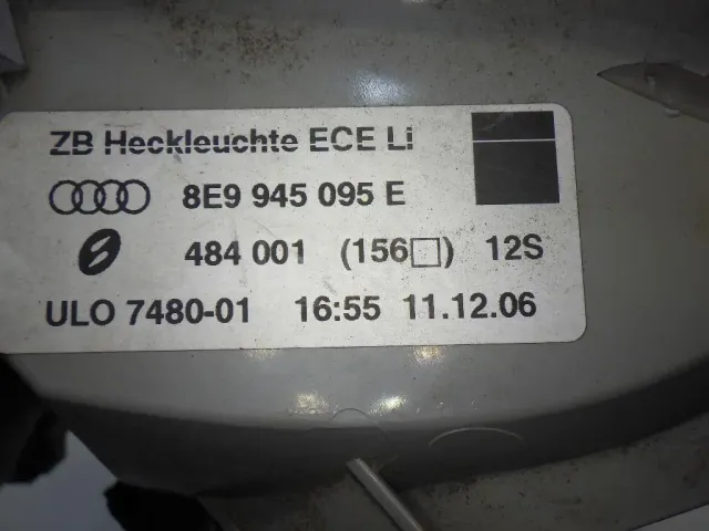 Фонарь задний наружный левый для  Audi A5/S5 [8T] Coupe/Sportback 2007-2016