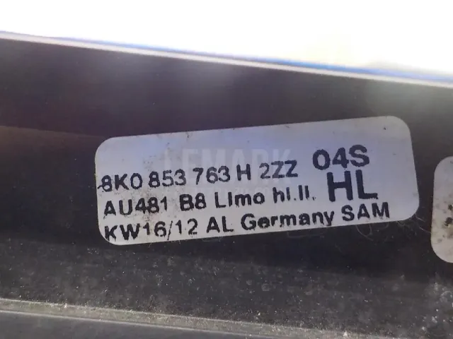 Накладка стекла заднего левого для  Audi A4 (B9) Allroad 2016