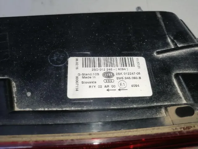 Фонарь задний внутренний левый для  Audi TT(8J) 2006-2015