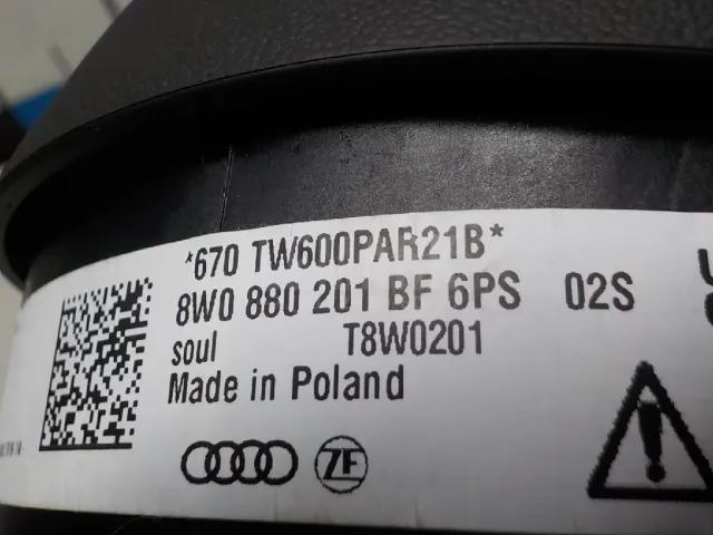 Подушка безопасности в рулевое колесо для  Audi A4 [B6] 2000-2004