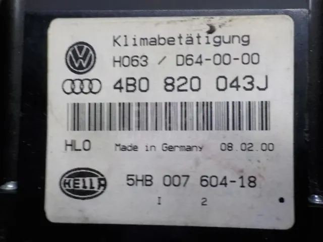 Блок управления климатической установкой для  Audi A8 [4E] 2002-2010