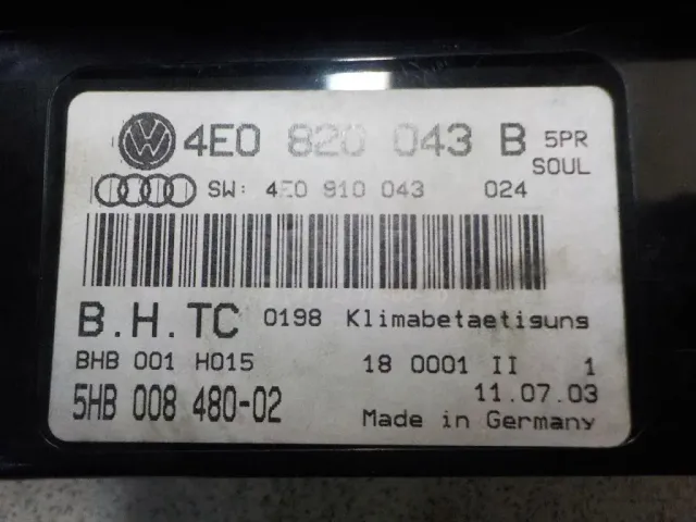 Блок управления климатической установкой для  BMW X1 E84 2009-2015