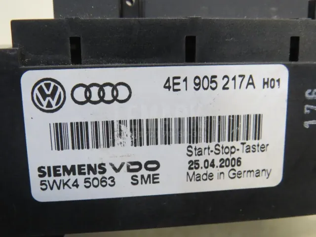 Кнопка запуска двигателя для  Audi A3 [8PA] Sportback 2004-2013
