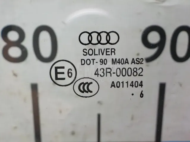 Стекло двери передней левой для  Audi 100 [C4] 1991-1994
