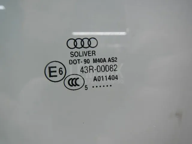 Стекло двери передней левой для  Audi 100/200 [44] 1983-1991