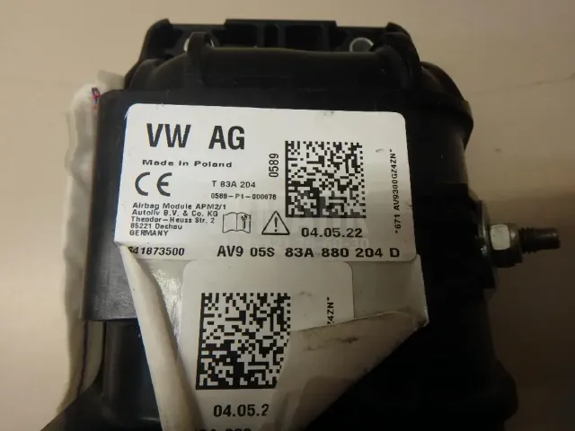 Подушка безопасности пассажирская (в торпедо) для  Audi A4 [B6] 2000-2004