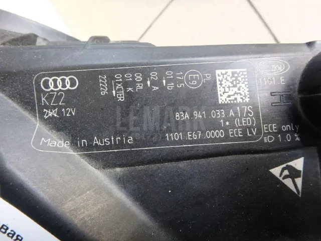 Фара левая для  Audi 100/200 [43] 0-1983