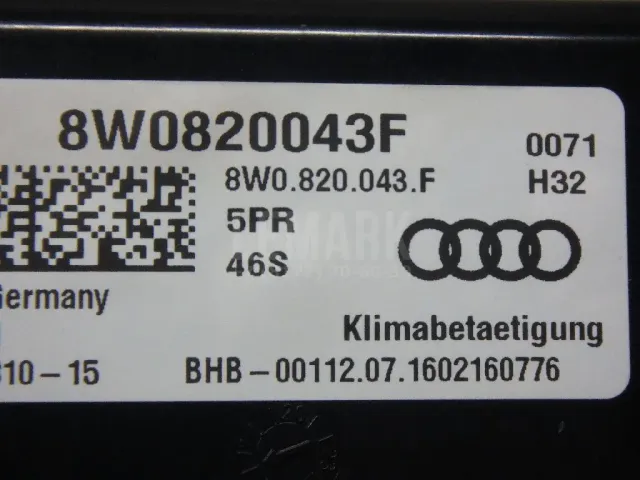Блок управления климатической установкой для  Audi A4 [B9] 2015
