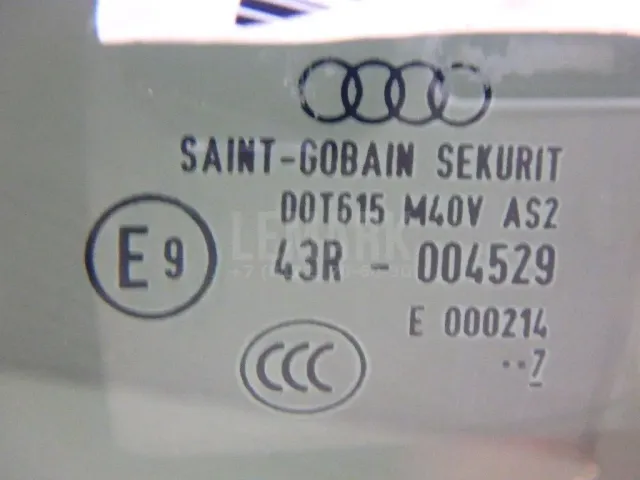 Стекло двери задней левой для  Audi Q5 [8R] 2008-2017