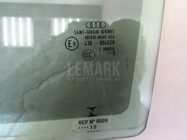 Стекло двери задней левой для  Audi Q5 [8R] 2008-2017