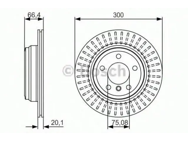 Диск тормозной задний для  Chrysler 300M 1998-2004
