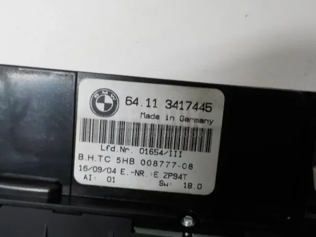 Блок управления климатической установкой для  BMW 6-serie E64 2004-2009