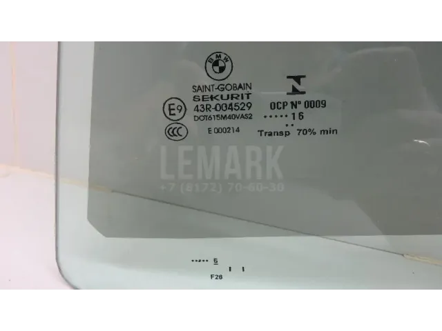 Стекло двери задней левой для  BMW X4 F26 2014-2018