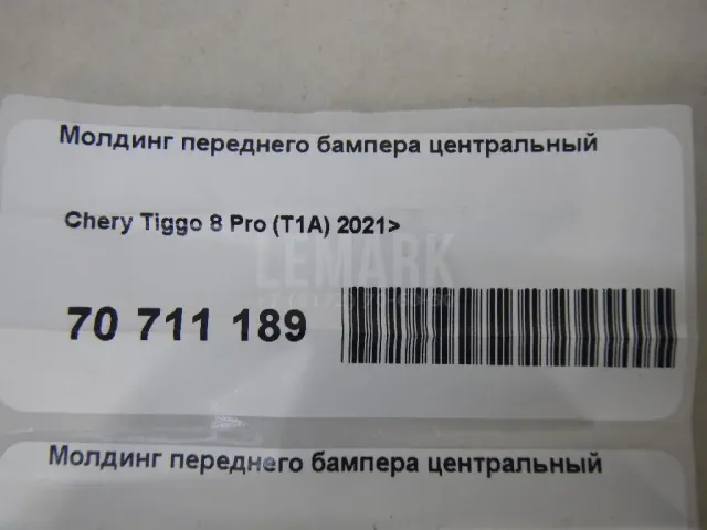 Молдинг переднего бампера центральный