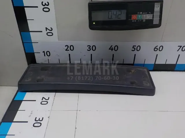 Накладка переднего бампера под номер для  Citroen C3 2002-2009