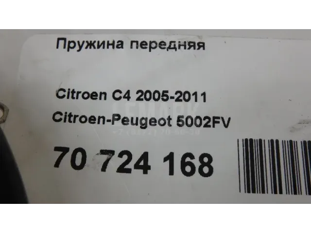 Пружина передняя