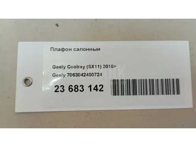 Плафон салонный