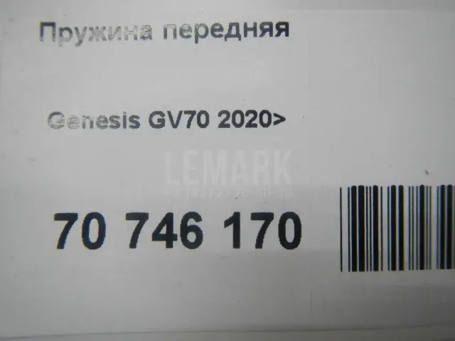 Пружина передняя